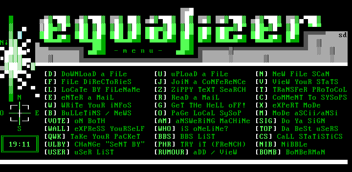 Equalizer BBS - Main Menu